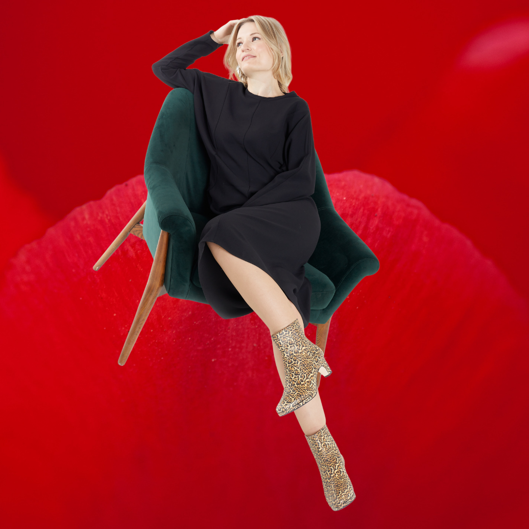 dr LIZA bootie - LEOPARD